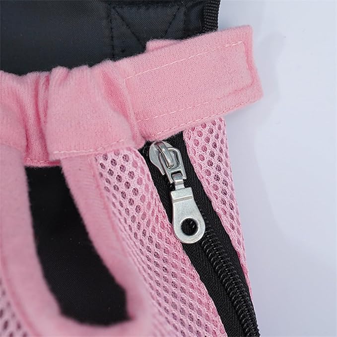 Portable Pet Carrier Backpack, Adjustable Pet Front Cat Dog Carrier Backpack Travel Bag for Small Medium Dogs Cats Puppies, Cat Backpack Carrier for Hiking Cycling (H, XL)