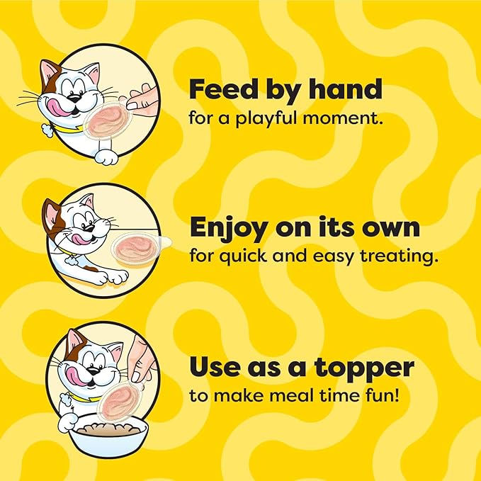 Temptations Lickable Spoons Adult Wet Cat Treat, Savory Salmon and Tempting Tuna Flavor, 8 Spoons, Pack of 12 (96 Total)