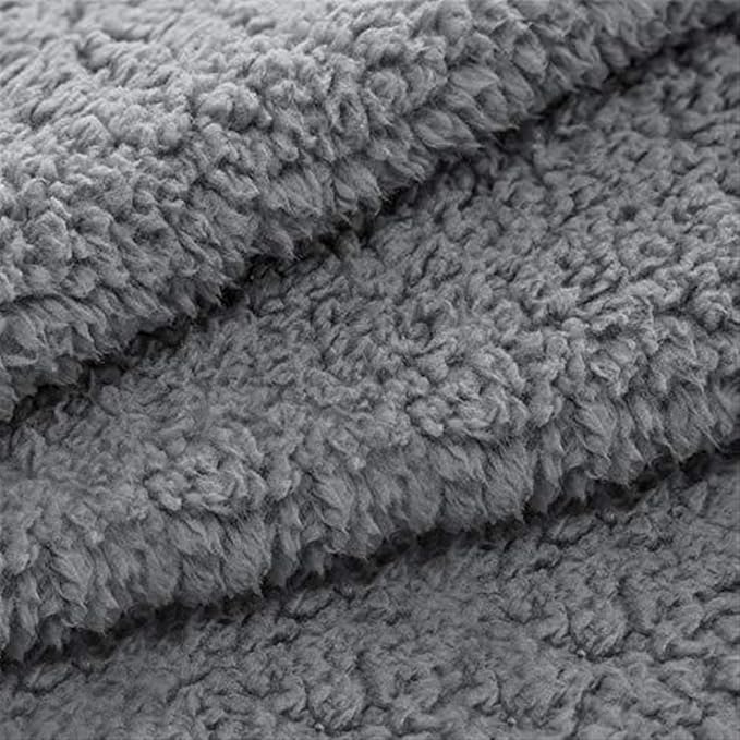 Pet Blankets for Couch Sofa Bed Dog Blankets Reversible Cat Blanket Soft Furniture Protector Cover for Small Medium Large Dogs Cats, Grey, 16 x 24 inches