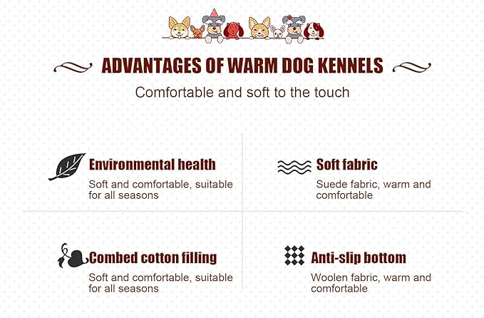 Suede Sofa Dog Bed, Multiple Sizes Orthopedic Memory Foam Mattress, Durable and Calming, Washable Dog Bed with Anti-Slip Bottom S Khaki