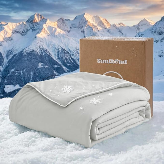 Soulbond Cooling Blanket for Extra Large Dogs - Q-MAX>0.45, Washable Cool Pet Cats Throw Blanket for Hot Weather, Self-Cooling Soft Dog Mat for Bed Crates Couch Sofa Cars(50"x60", Light Grey)