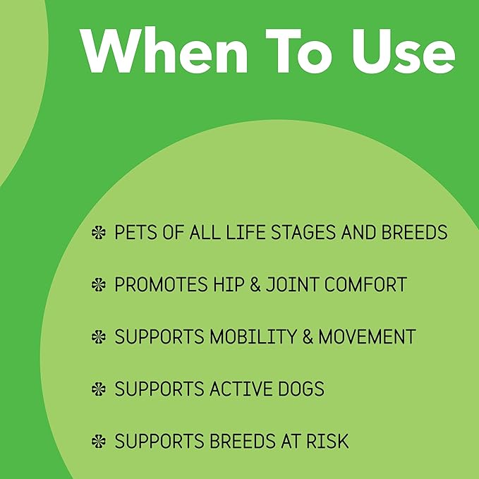 InClover Connectin Hip and Joint Soft Chew Supplement for Dogs, Combines Glucosamine, Chondroitin and Hyaluronic Acid with Herbs, Patented and Clinically Tested to Work in 15 Days, 20 Count