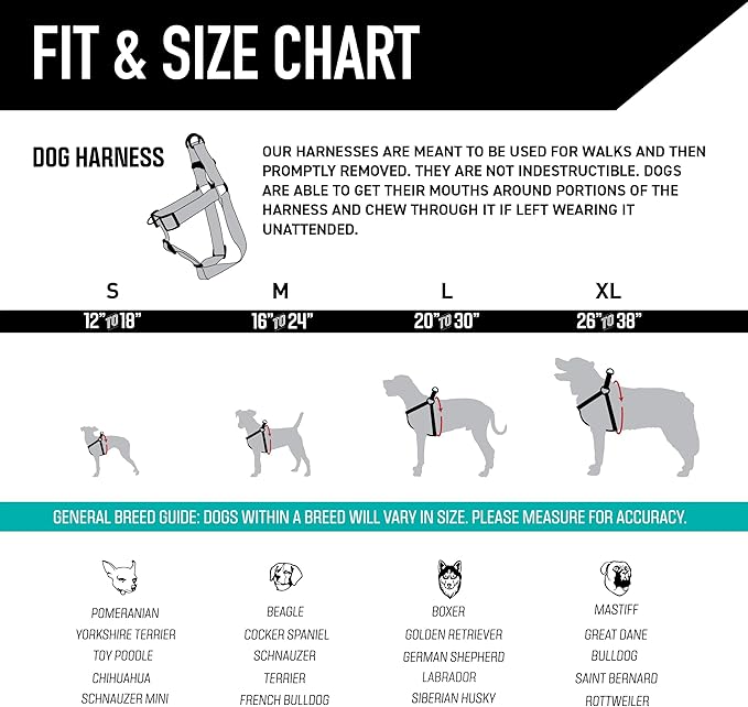 Wolfgang Heavy Duty Adjustable Dog Harness, Pull-Tested for Walking & Training, StarryWolf Print, Small