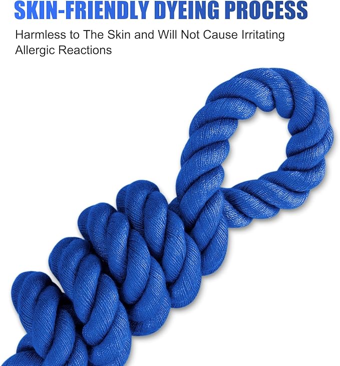 Dog Leash 5 FT Handmade Braided Cotton Rope Leashes for Small Medium and Large Dogs, New Golden Heavy Duty Metal Clasp, Navy Blue
