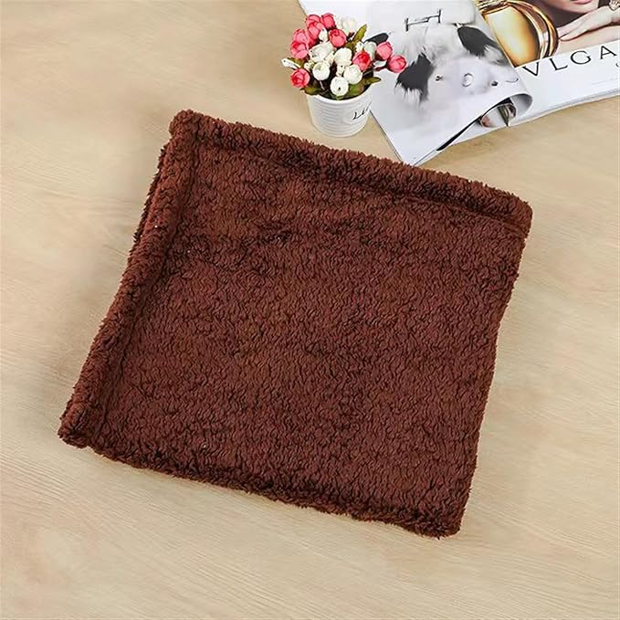 Pet Blankets for Couch Sofa Bed Dog Blankets Reversible Cat Blanket Soft Furniture Protector Cover for Small Medium Large Dogs Cats, Brown, 16 x 24 inches