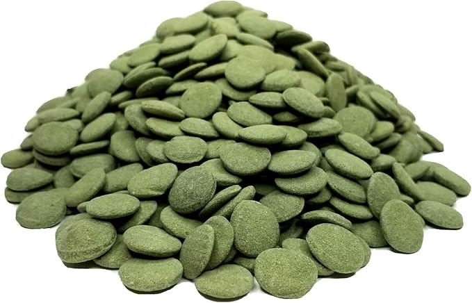 Aquatic Foods Inc. 12mm 1/2" Sinking Wafers of Algae & Spirulina Ideal for Plecos, Bottom Fish, Catfish, Shrimp, Snails, Crayfish, All Herbivorous & Omnivorous Tropical Fish...AFI Wafers..2-lbs