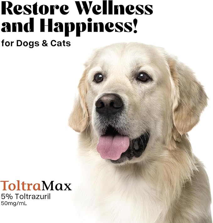Toltrazuril 5.0% for Horses, Dogs, Cats, 240mL/8 Ounce, for Non-Food Chain Animals, Peanut Butter