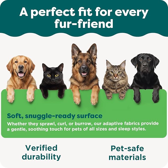 Furhaven Orthopedic Dog Bed for Large Dogs w/ Removable Bolsters & Washable Cover, For Dogs Up to 95 lbs - Plush & Velvet Waves Perfect Comfort Sofa - Brownstone, Jumbo/XL