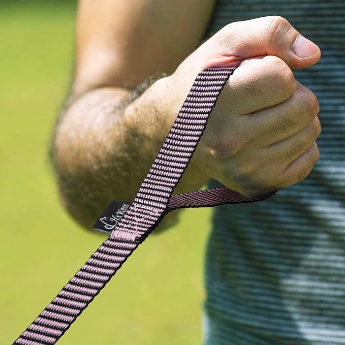 Hi Kiss Dog/Puppy Obedience Recall Training Agility Lead - 15ft 20ft 30ft 50ft 100ft Training Leash - Great for Training, Play, Camping, or Backyard(100ft,BL+PK)