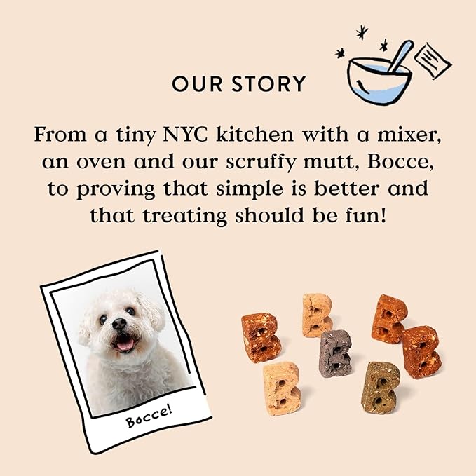 Bocce's Bakery Say Moo Cookie + Bac’n Nutty Training Dog Treat Bundle – Natural, Wheat-Free Soft & Chewy Cookies Made with Real Ingredients and Baked in The USA – 2 Pack Bundle