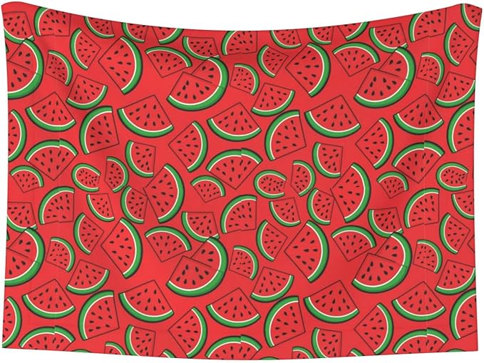 Reversible Dog Blanket for Beds Couches, Summer Fruit Red Green Watermelon, Double Sided Cat Blanket with Textured Dot Feel and Smooth Feel for Seasonal Comfort All Year