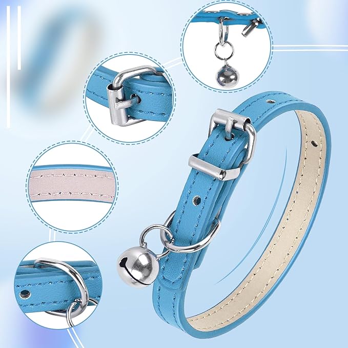 XS Dog Collar for Teacup Adjustable Teacup Dog Collar for Small Medium Large Dogs 3/8 inch Width (Golden, XS)