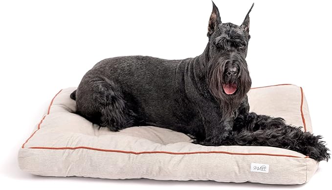 Midlee 40" x 28" Grey Tufted Dog Bed (Large 40" x 28")