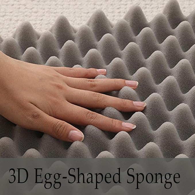 Dog Beds Medium Large Size Dog, Calming Dog Bed with Removable Washable Cover, Waterproof Lining and Nonskid Bottom(Khaki,M)