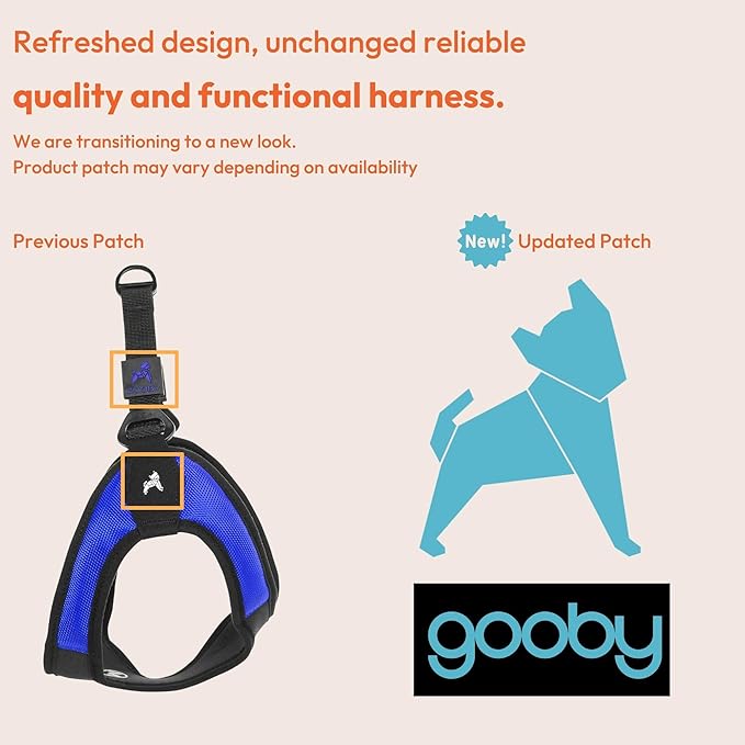 Gooby - Escape Free Easy Fit Harness, Small Dog Step-In Harness for Dogs that Like to Escape Their Harness, Purple, X-Small