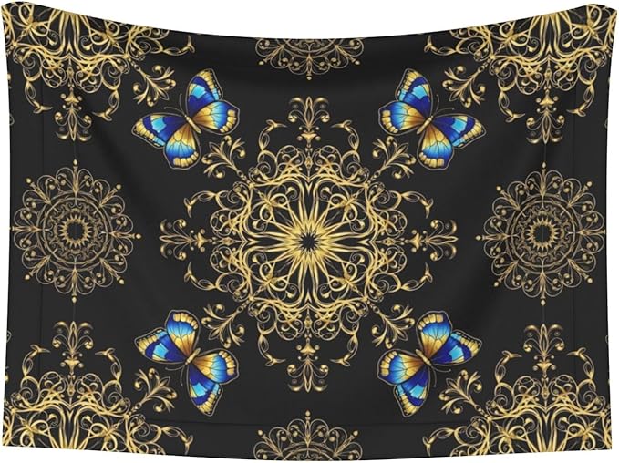 Dog and Cat Blanket in One, Colorful Mandala Art Flower Tie Dye, Double Sided Plush Throw with Raised Dot Pattern on One Side and Flat Velvet on Other for Variety