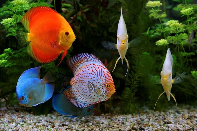 Aquatic Foods Inc. 30% Spirulina Premium Flakes for African Cichlids, All Central and South American Cichlids, Koi, Pond Fish, All Community Tropical Fish...WL…2-lbs Poly Bag