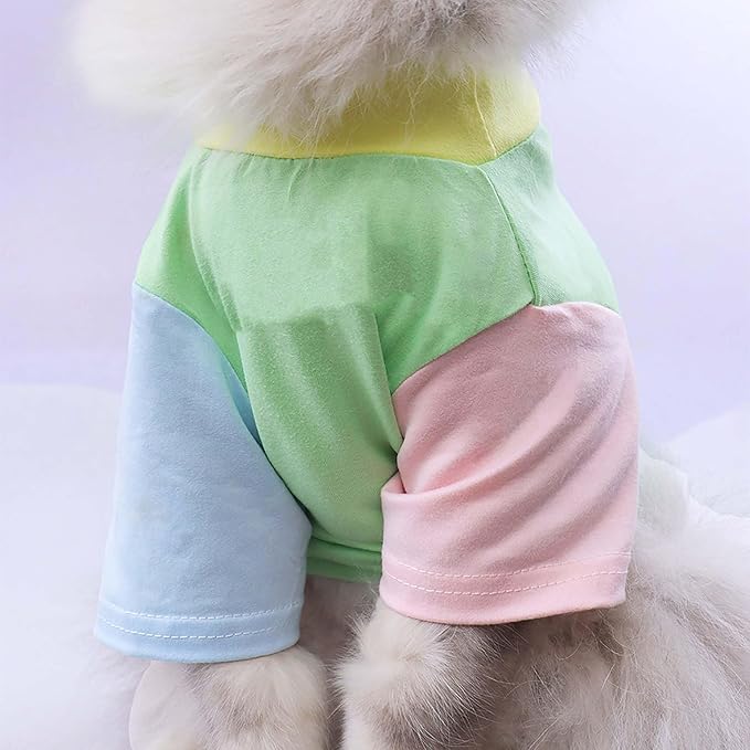 Custom Dog Birthday Shirt,Personalized Pet Apparel Print with Name Age Number,Pet Birthday Outfit,Lightweight Breathable Cotton Vest for Small Medium Large Dogs Cat (Dopamine Blue, XX-Large)
