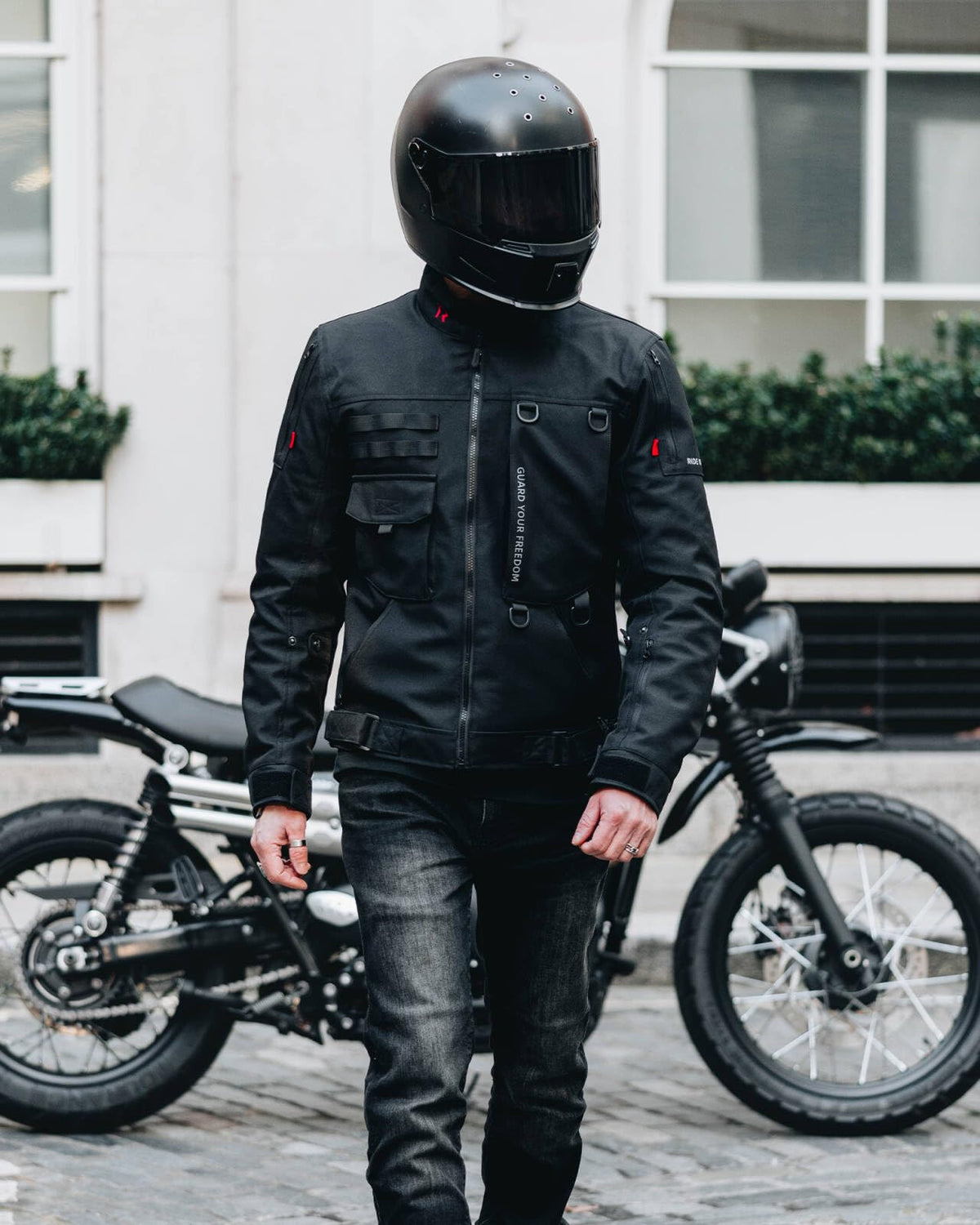 RIDEIRON Motorcycle Riding Jacket for Men, CE Certified