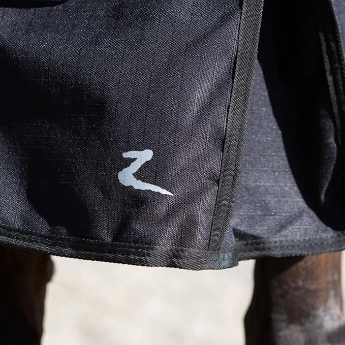HORZE Nevada Heavy Weight 1200D Waterproof Horse Winter Turnout Blanket (400g Fill) - Black - 66 in