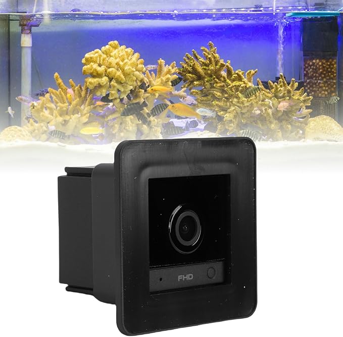 Reptile Aquarium Camera, 2K HD Anti WiFi Fish Tank Terrarium Camera with 140 Wide Angle, AI Motion Detection, for Aquariums, Reptile Enclosures, Breeding Tanks