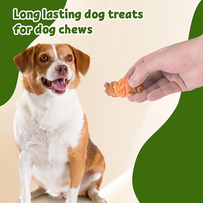Dog Chewing Bone Chicken Wrapped Cranberry Peanut Butter Bone Dog Treat Snacks Teeth Cleaning 2.5" 454g