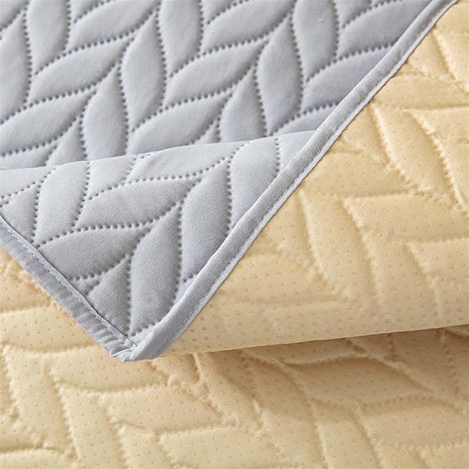 GIBZ Waterproof Dog Bed Cover Anti Slip Pet Furniture Protector Washable Blanket Large Soft Quilted Mat, Dark Grey, 170x210cm