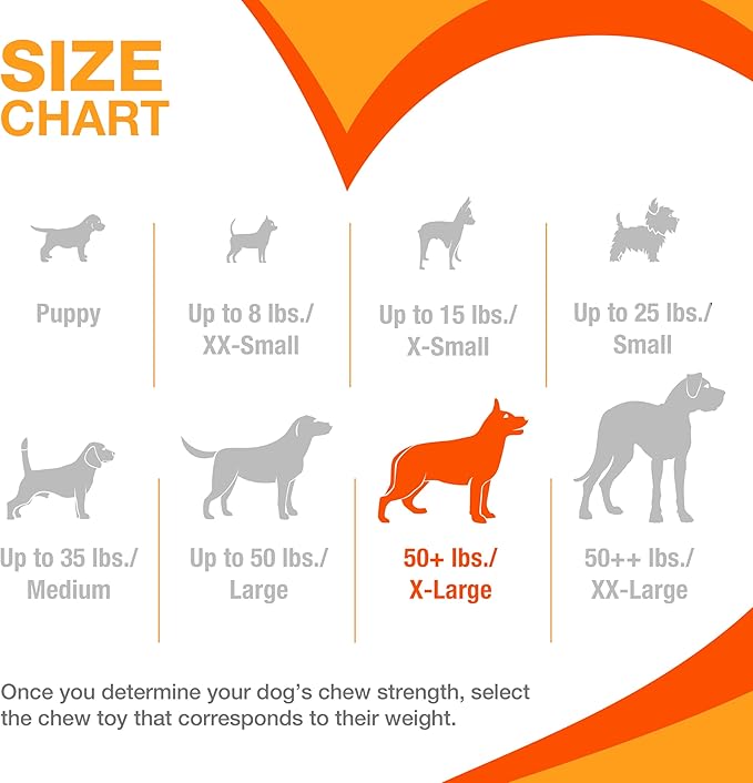 Nylabone Textured Knuckle Bone Power Chew Toy for Dogs, Durable & Tough Dog Toys for Aggressive Chewers, Bacon Flavor, X-Large - 50+ lbs, 1 Count