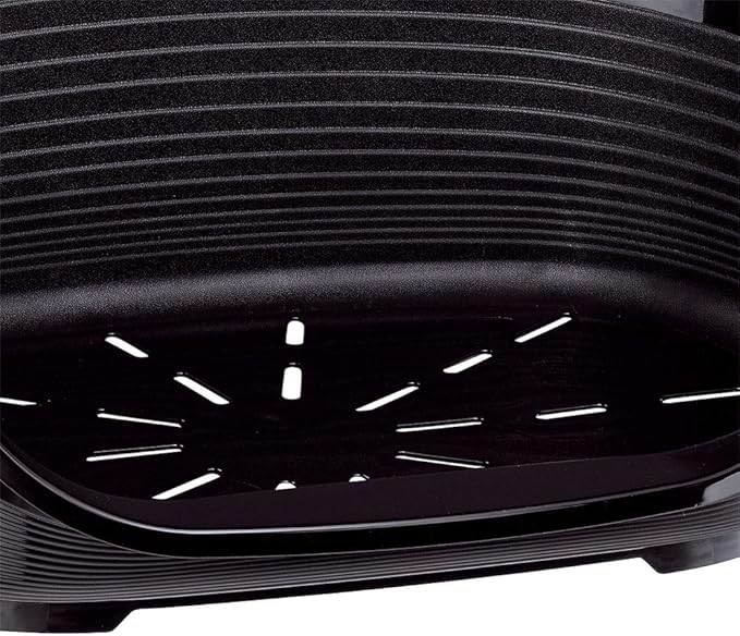 Ferplast Cat Bed, Plastic Dog Bed Small, Ventilation Holes and Non-Slip Rubber Feet for Added Stability 49 x 36 x h. 17.5 cm. Black