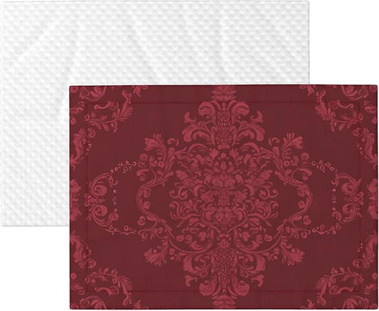 Waterproof Dog Blanket Soft Pet Blanket for Puppy Cat, Fleece Cat Throw Blankets for Furniture Bed Couch Sofa Reversible - Vintage Burgundy