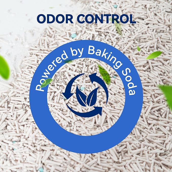 OPET Tofu Cat Litter - 36 LBS, Natural Sustainable Ingredients Quick Clumping Cat Litter, Flushable, Superior Odor Control, 99.9% Dust Free Kitty Litter (36 pounds, White Tea)