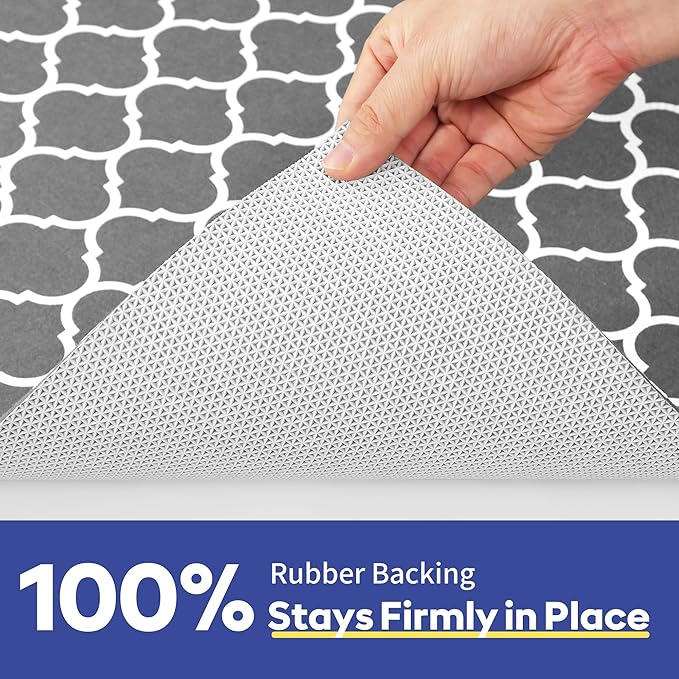 Cooyes Large Dog Food Mat 24"×36", Ultra-Absorbent Dog Bowl Mat for Food and Water, Pet Feeding Mat with Non-Slip Rubber Back, Cat Placemats with Water-Locking Bottom That Protects Floors