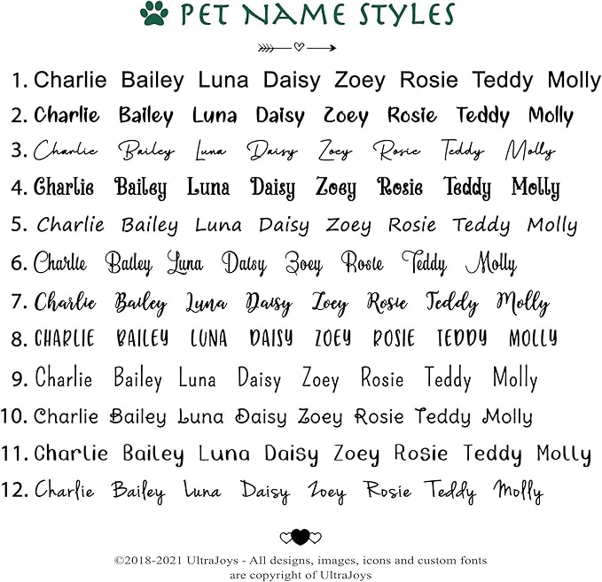 Ultra Joys Custom Personalized Pet ID Tag - Brushed Stainless Steel Heart in Rose Gold, Large