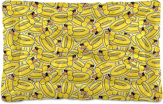 Rubber Duck Pet Bed Cute Dog Bed Mat Absorbing Non Slip Pad Pet Sleeping Mat for Small, Medium, and Large Dogs Puppy Cat 24 in x 18 in