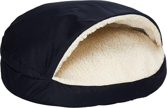 Snoozer Orthopedic Cozy Cave Pet Bed, Large, Navy