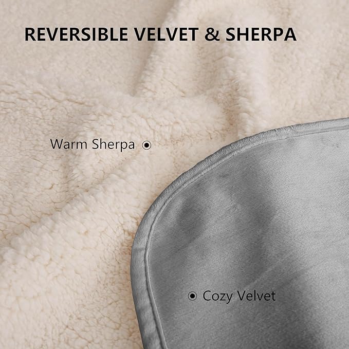 Waterproof Dog Blanket for Small Dog, Leak Proof Pet Couch Sherpa Throw Blankets for Cat, Reversible Sofa Bed Protector Machine Washable-25 x35,Darkgrey
