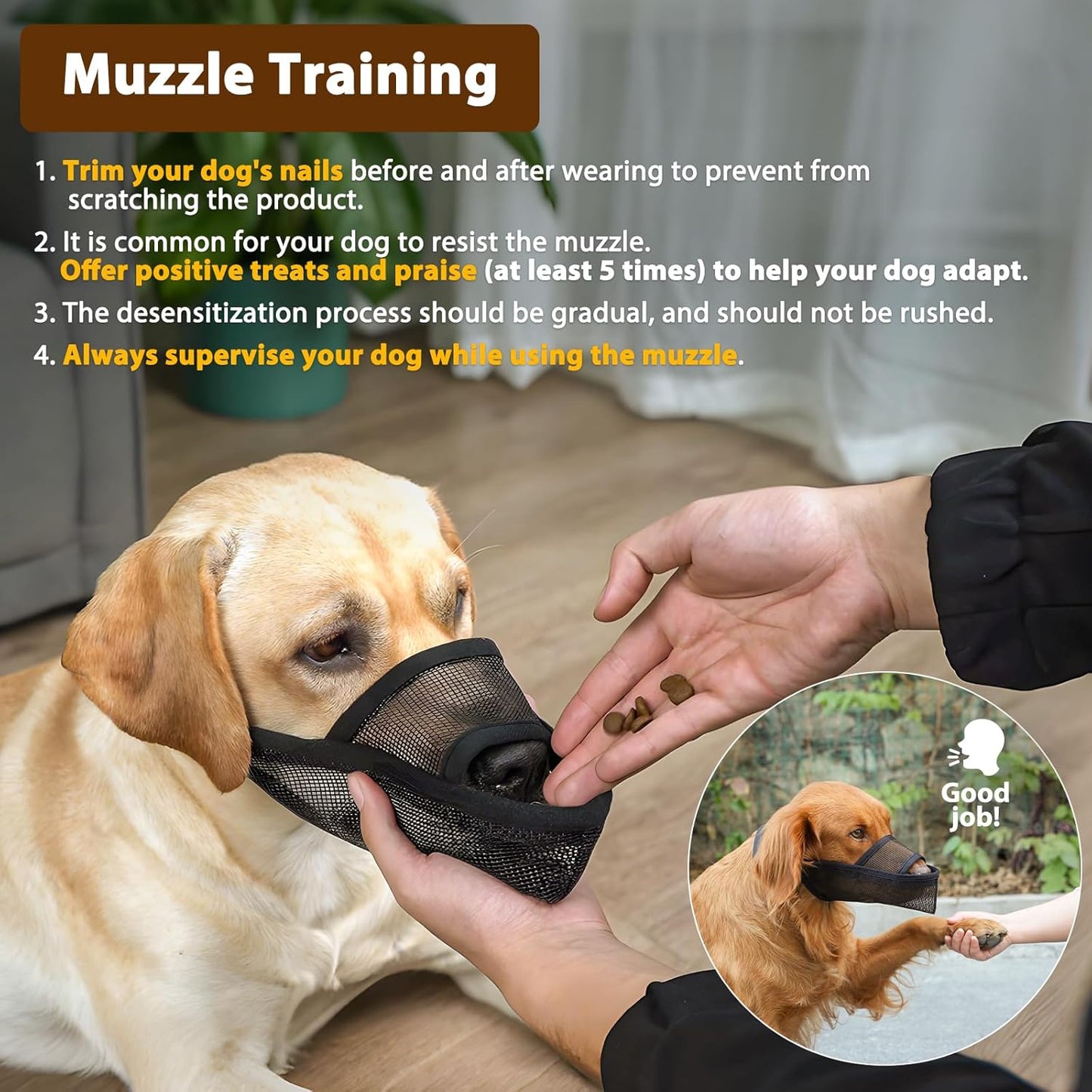 Crazy Felix Nylon Dog Muzzle for Small Medium Large Dogs Poodle Labrador Golden Retriever Doberman, Air Mesh Breathable and Drinkable Pet Mouth Guard for Anti-Biting Chewing Scavenging(XL, Pink)