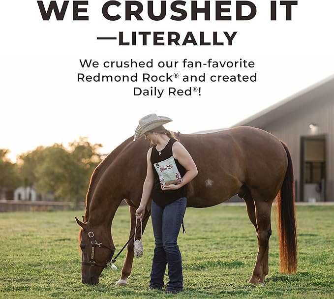 REDMOND Daily RED Crushed - Mineral Supplement for Horses (Garlic (5 LB))