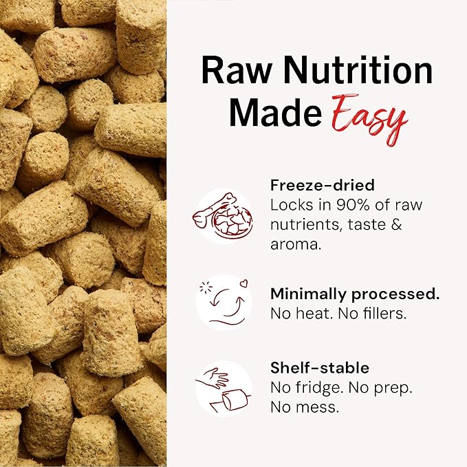 Stella & Chewy's Freeze-Dried Raw Salmon & Cod Meal Mixers- Dog Food Topper and Mixer - Made with 95% Wild-Caught Salmon & Cod, Organs & Bone - Perfect for Picky Eaters - Grain-Free - 8 oz
