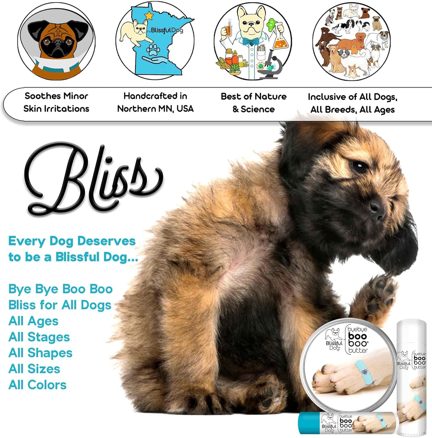 The Blissful Dog Blue Heeler Boo Butter, 4 oz