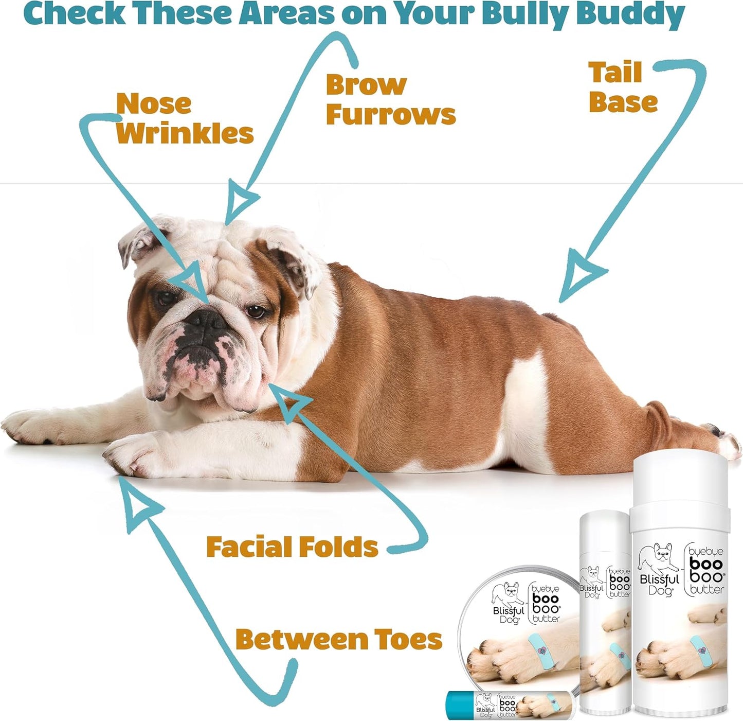 The Blissful Dog .15 oz Tube Bulldog Booboo Butter