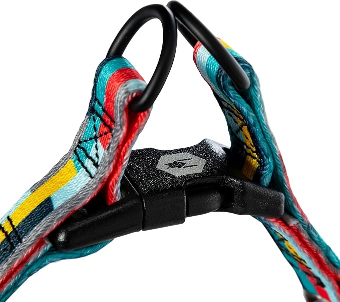 Wolfgang Heavy Duty Adjustable Dog Harness, Pull-Tested for Walking & Training, Mixtape Print, Small