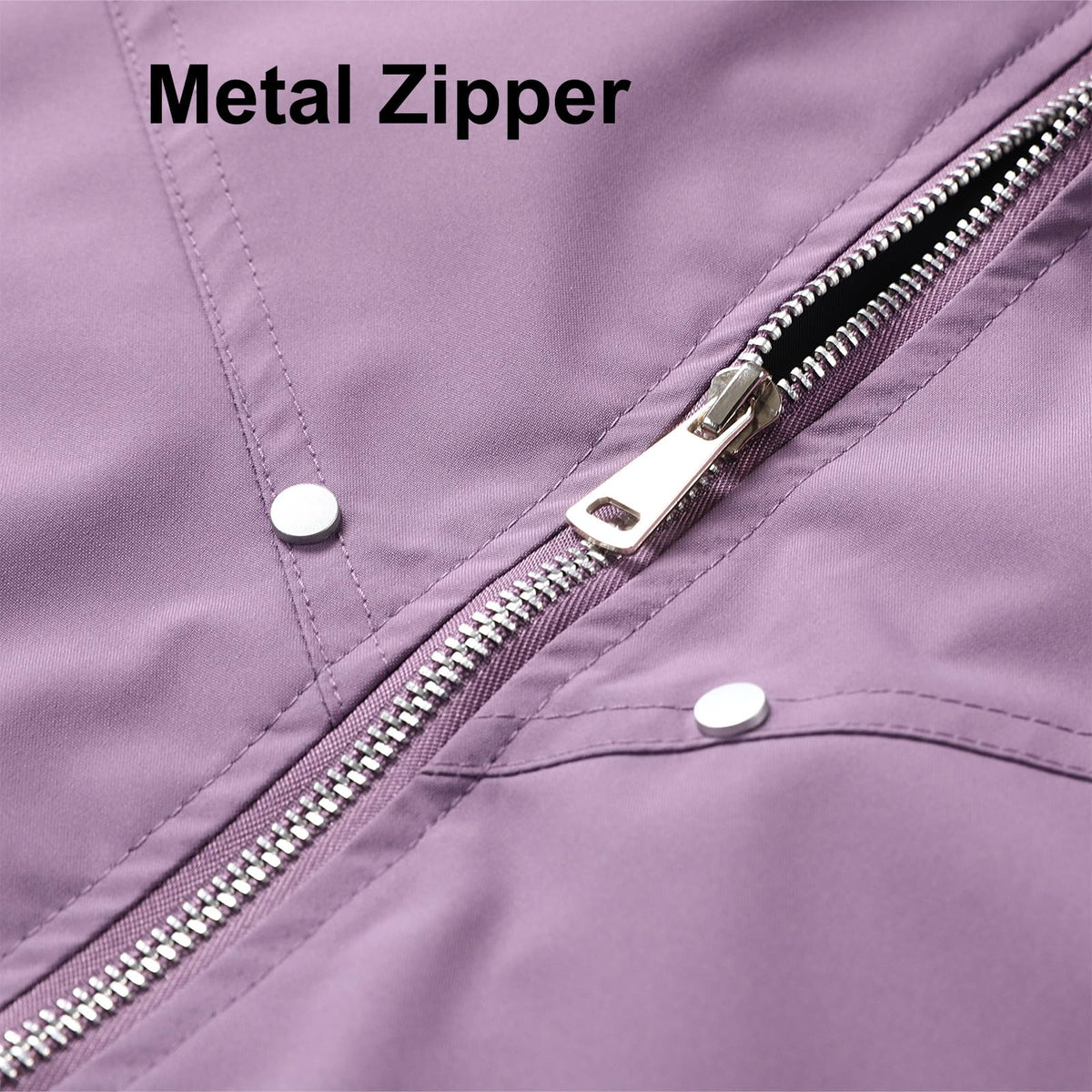 B.VEERA Men's Bomber Jacket Windbreak Jackets Rain Jacket Zip-up Lightweight Jacket Purple Extra Large