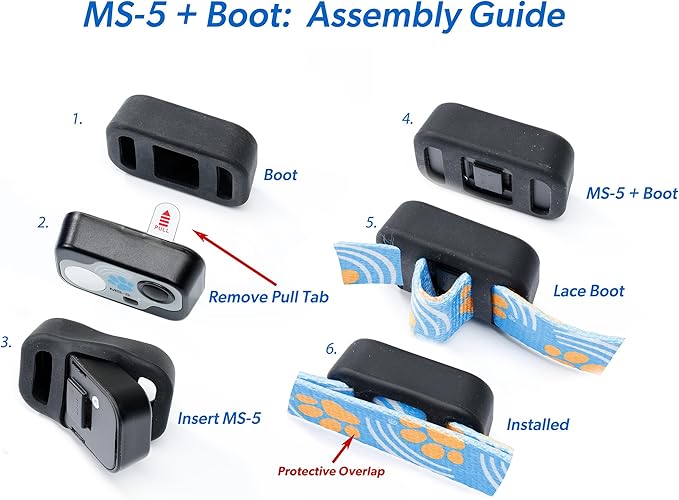 MS-5 Automatic Pet Door Collar, Genuine High Tech Pet Brand Dog Collar for Power Pet Doors - Deluxe Strap (Mac, Medium) - DC-MAC-MS5-M