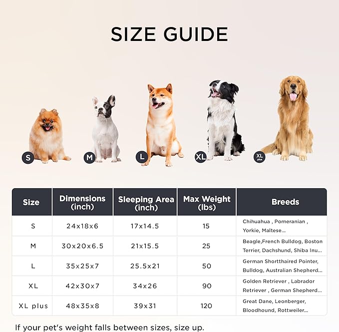 Bedsure ComfyFleece Orthopedic Dog Bed with Waterproof Dog Blanket for Extra Large Dogs, Brown