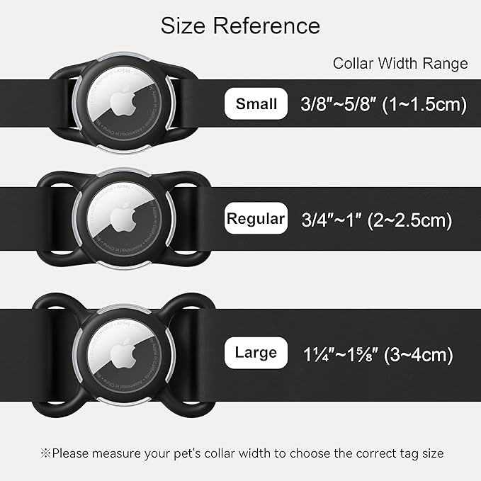 Waterproof Airtag Holder for Dog Collar, Soft Full-Body Protective Airtag Holder for Dog & Cat Collars, Ultra-Durable, Easy Installation, Lightweight Clear Airtag Case (Green, Regular)