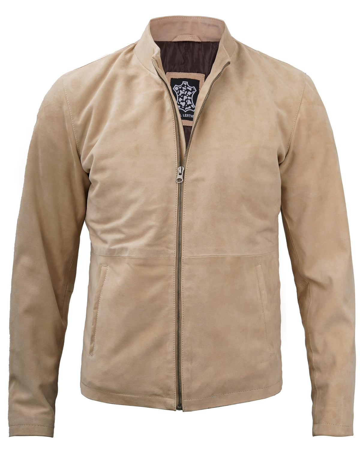 fjackets Suede Jacket Men - Real Suede Leather Jacket Men Disc | [1100356] Moroco Camel, 2XL