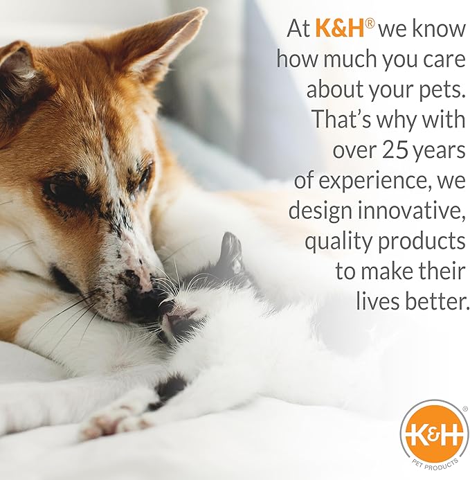 K&H Pet Products Elevated Outdoor Dog Cot Bed, Raised Cooling Bed with Washable Breathable Mesh for Large Dogs, Portable Raised Platform Pet Bed, Heavy Duty Metal Frame Hammock Bed, Large, Gray
