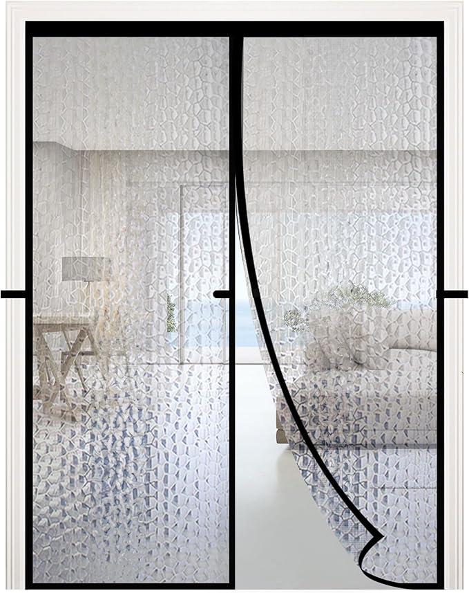RELIANCER Magnetic Thermal Insulated Door Curtain,Waterproof EVA Door Cover,Fit Doors Size Up to 36"x84",Temperature Protection Insulated Doorway Curtain Partition,Patio Self-Closing Doors Net Screen