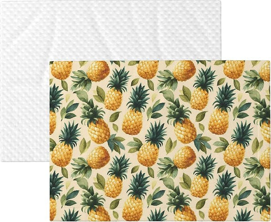 Waterproof Dog Blanket Soft Pet Blanket for Puppy Cat, Fleece Cat Throw Blankets for Furniture Bed Couch Sofa Reversible - Pineapple